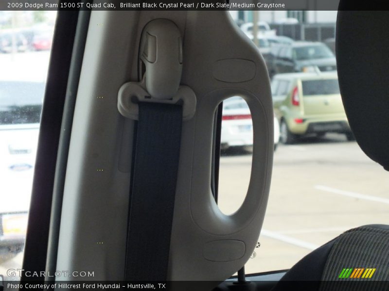 Brilliant Black Crystal Pearl / Dark Slate/Medium Graystone 2009 Dodge Ram 1500 ST Quad Cab