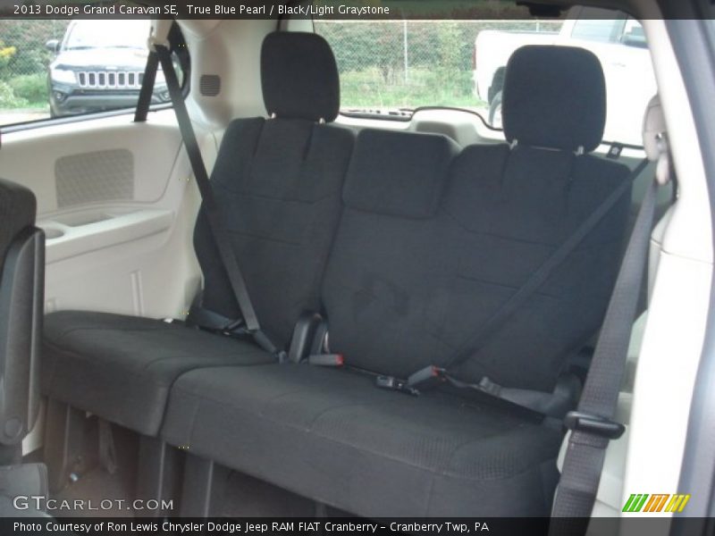 True Blue Pearl / Black/Light Graystone 2013 Dodge Grand Caravan SE