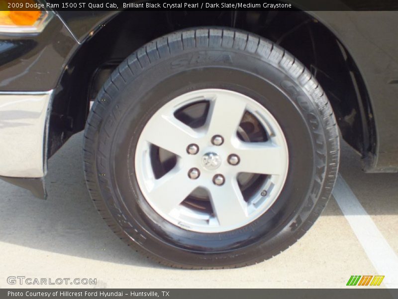 Brilliant Black Crystal Pearl / Dark Slate/Medium Graystone 2009 Dodge Ram 1500 ST Quad Cab
