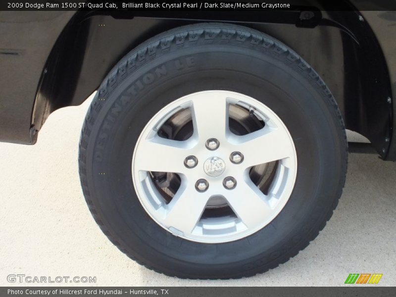 Brilliant Black Crystal Pearl / Dark Slate/Medium Graystone 2009 Dodge Ram 1500 ST Quad Cab