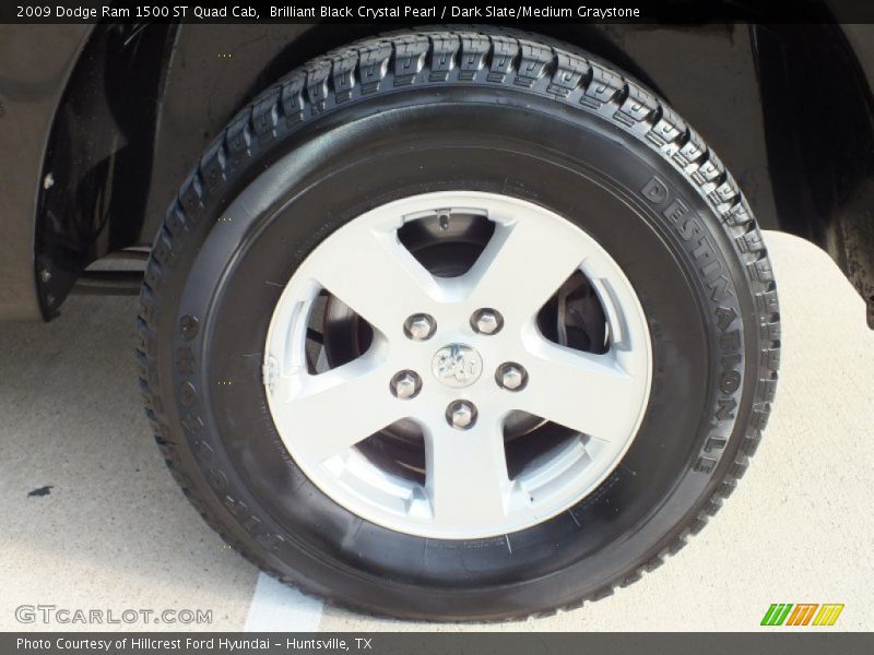 Brilliant Black Crystal Pearl / Dark Slate/Medium Graystone 2009 Dodge Ram 1500 ST Quad Cab