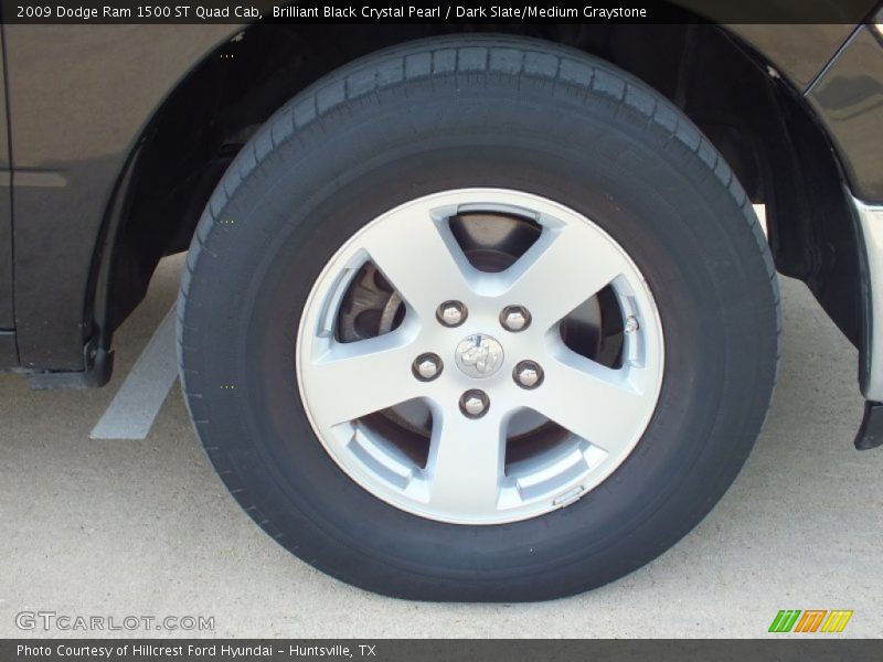 Brilliant Black Crystal Pearl / Dark Slate/Medium Graystone 2009 Dodge Ram 1500 ST Quad Cab