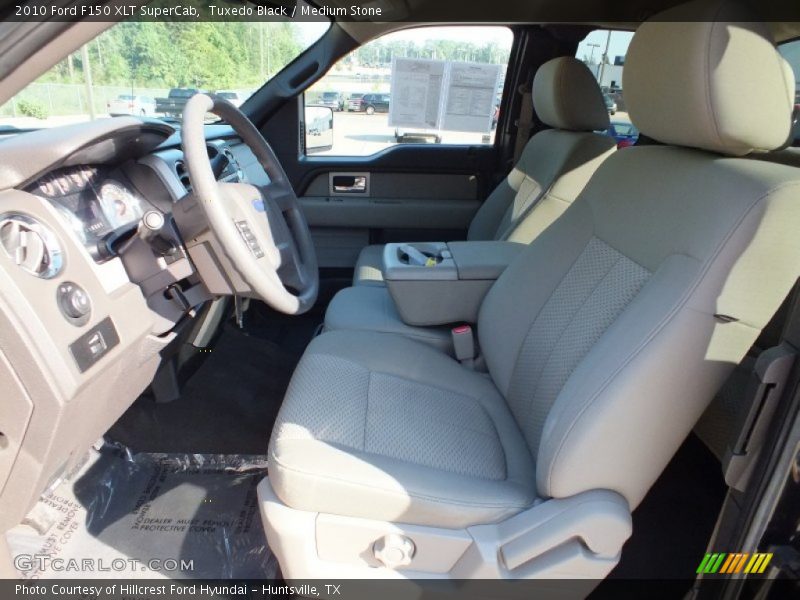 Tuxedo Black / Medium Stone 2010 Ford F150 XLT SuperCab