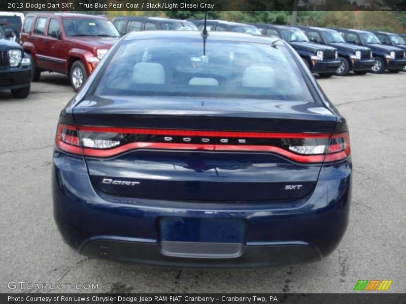 True Blue Pearl Coat / Black/Light Diesel Gray 2013 Dodge Dart SXT