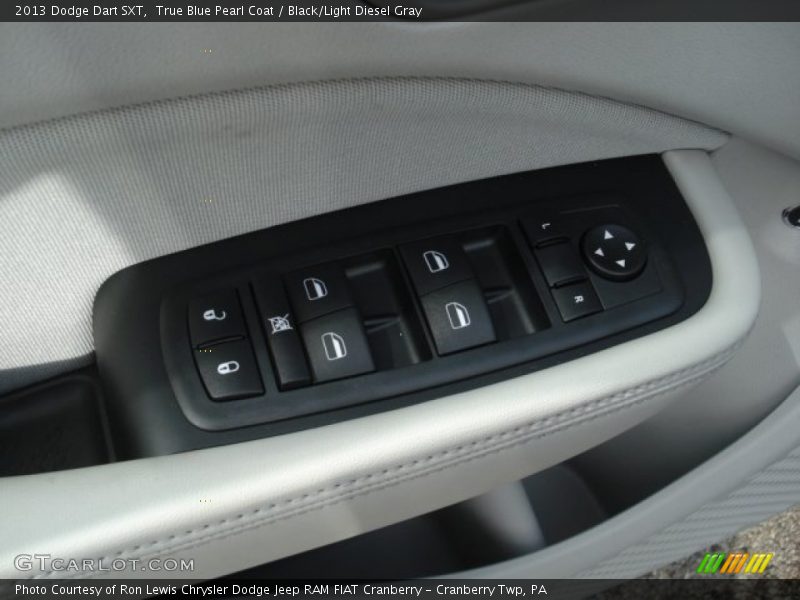 True Blue Pearl Coat / Black/Light Diesel Gray 2013 Dodge Dart SXT