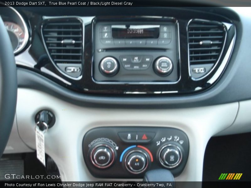 True Blue Pearl Coat / Black/Light Diesel Gray 2013 Dodge Dart SXT
