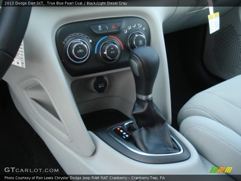 True Blue Pearl Coat / Black/Light Diesel Gray 2013 Dodge Dart SXT