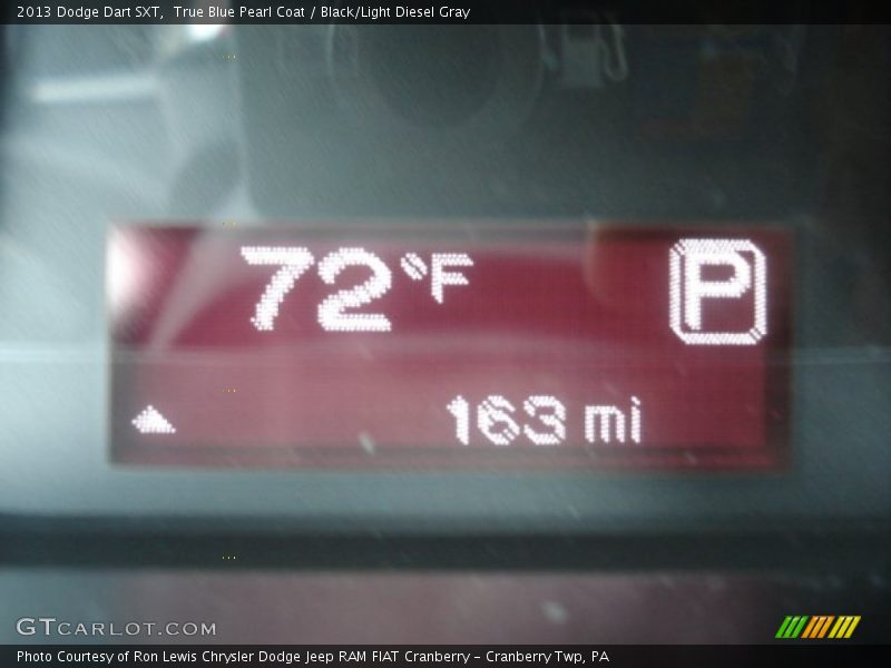 True Blue Pearl Coat / Black/Light Diesel Gray 2013 Dodge Dart SXT