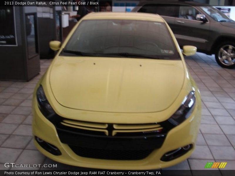 Citrus Peel Pearl Coat / Black 2013 Dodge Dart Rallye