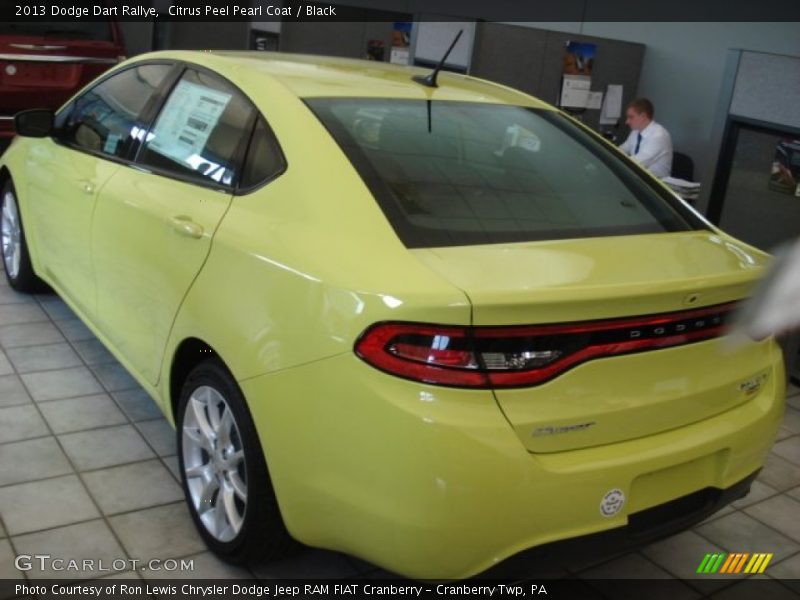 Citrus Peel Pearl Coat / Black 2013 Dodge Dart Rallye