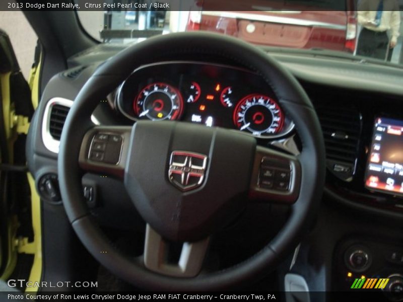 Citrus Peel Pearl Coat / Black 2013 Dodge Dart Rallye