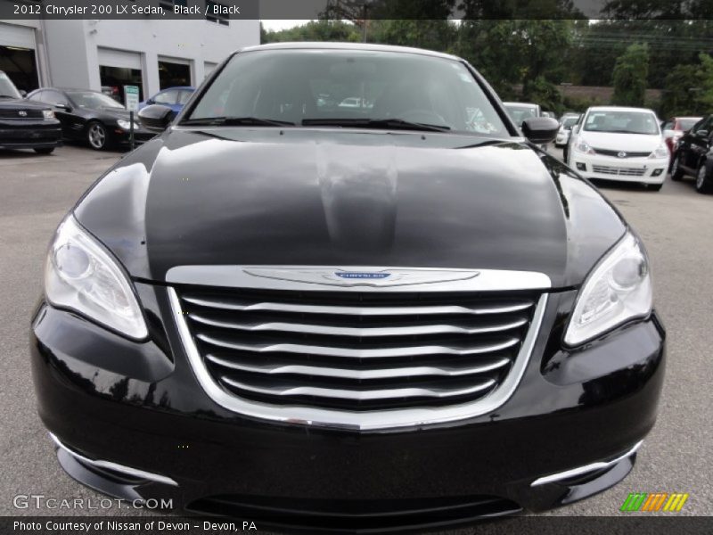 Black / Black 2012 Chrysler 200 LX Sedan