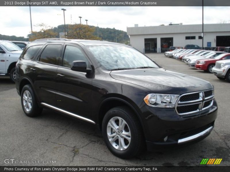 Rugged Brown Pearl / Dark Graystone/Medium Graystone 2013 Dodge Durango SXT AWD