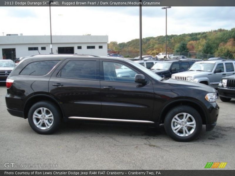 Rugged Brown Pearl / Dark Graystone/Medium Graystone 2013 Dodge Durango SXT AWD