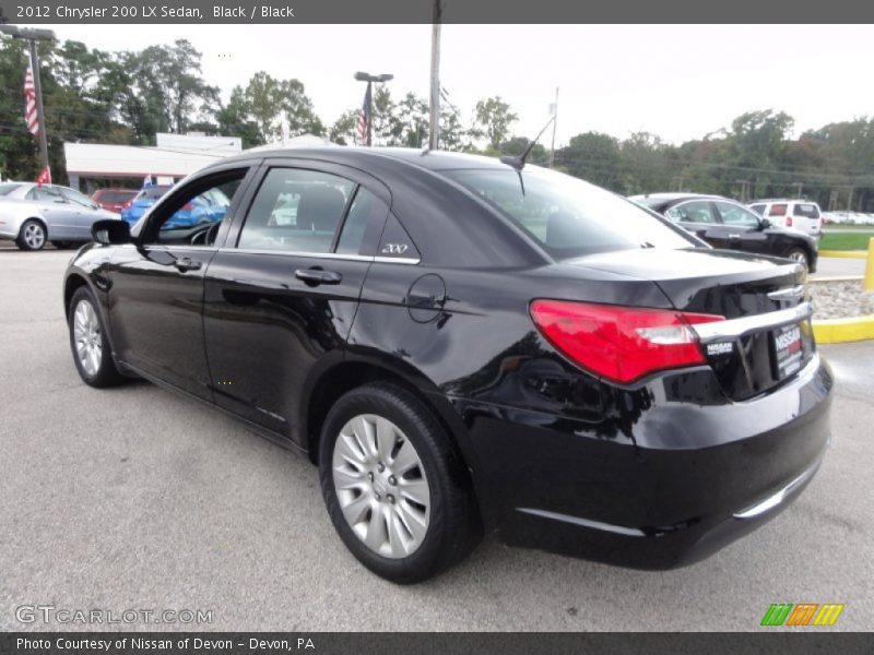 Black / Black 2012 Chrysler 200 LX Sedan