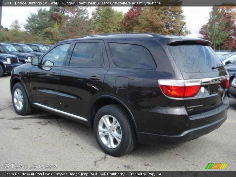 Rugged Brown Pearl / Dark Graystone/Medium Graystone 2013 Dodge Durango SXT AWD