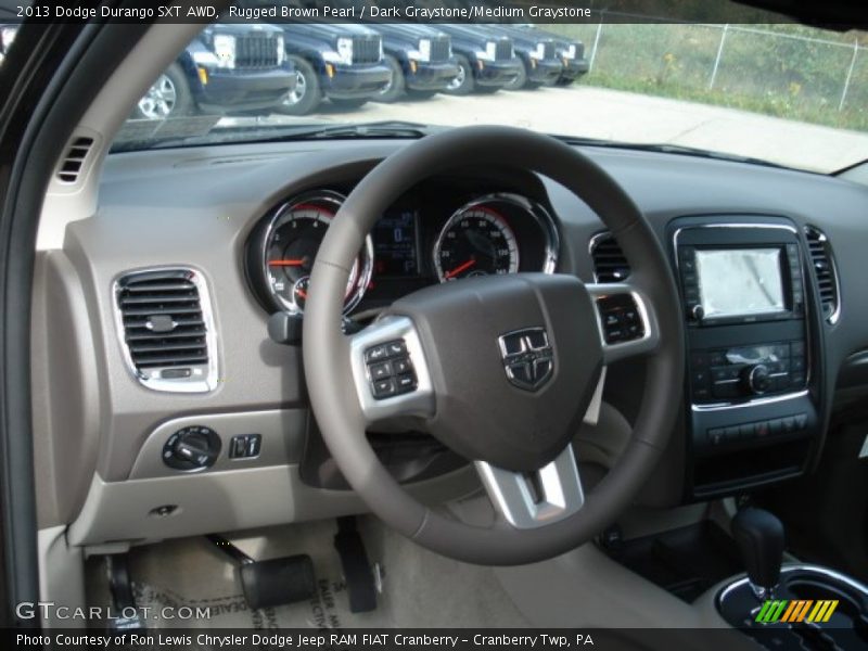 Rugged Brown Pearl / Dark Graystone/Medium Graystone 2013 Dodge Durango SXT AWD