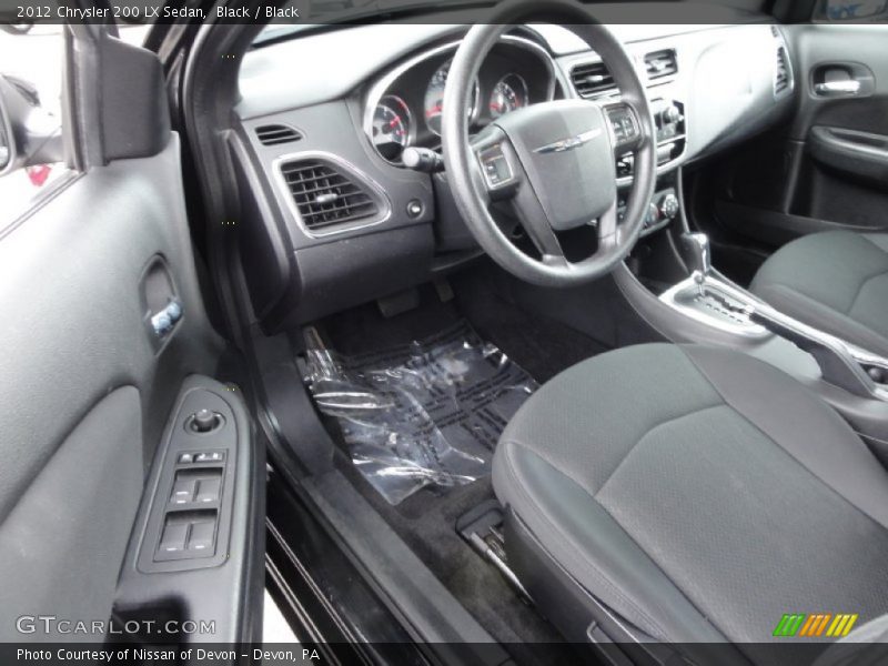 Black / Black 2012 Chrysler 200 LX Sedan