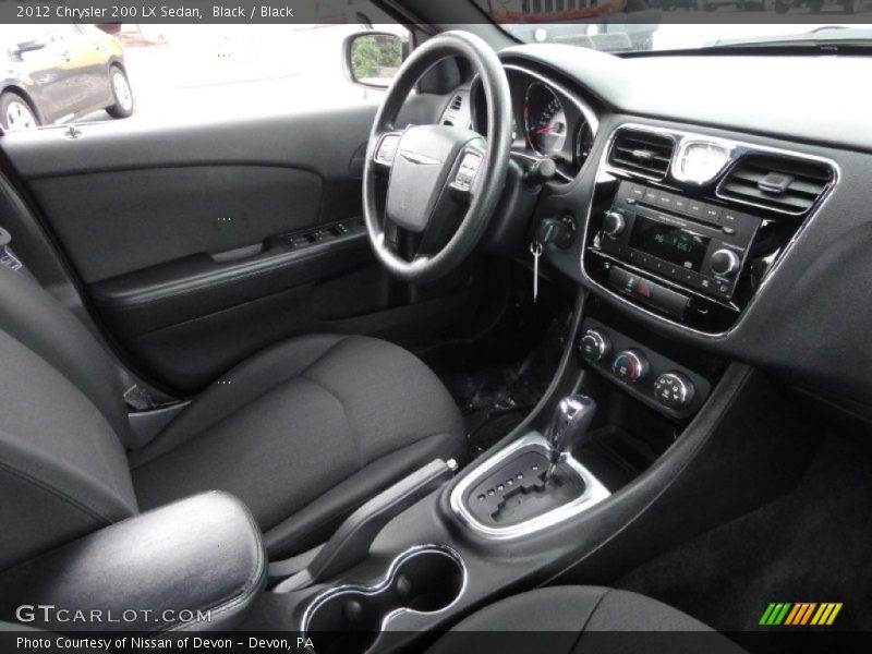 Black / Black 2012 Chrysler 200 LX Sedan