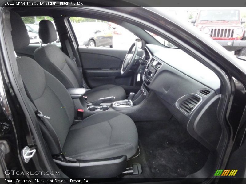Black / Black 2012 Chrysler 200 LX Sedan