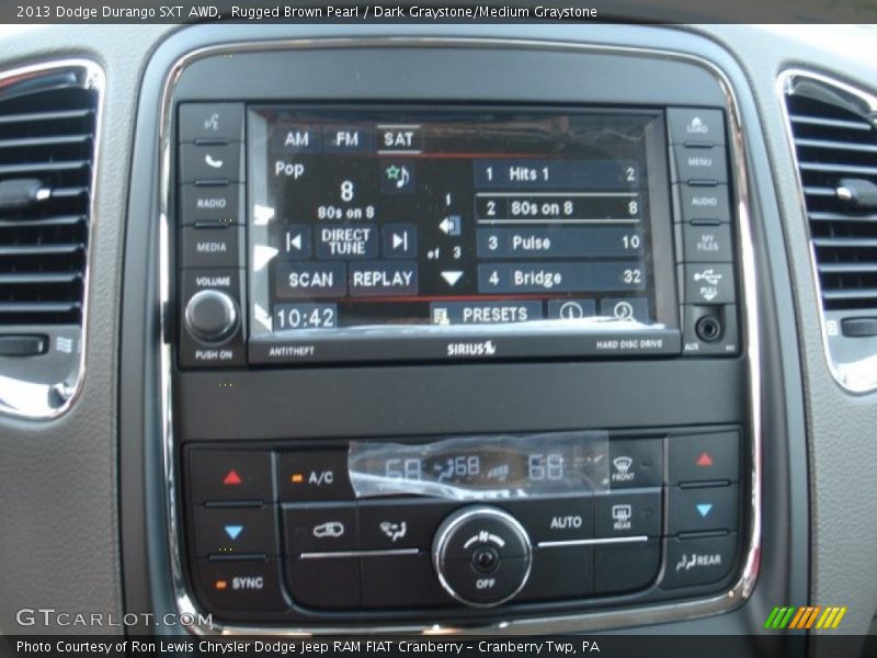 Rugged Brown Pearl / Dark Graystone/Medium Graystone 2013 Dodge Durango SXT AWD