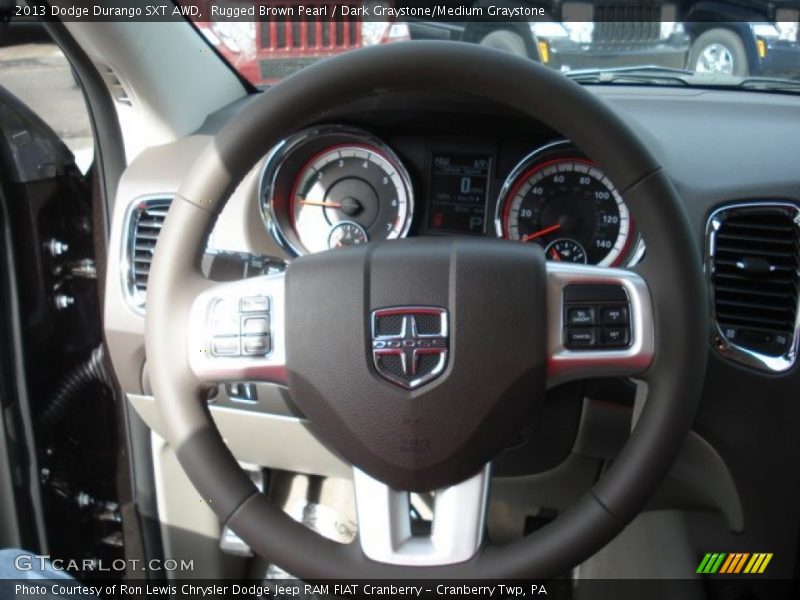 Rugged Brown Pearl / Dark Graystone/Medium Graystone 2013 Dodge Durango SXT AWD