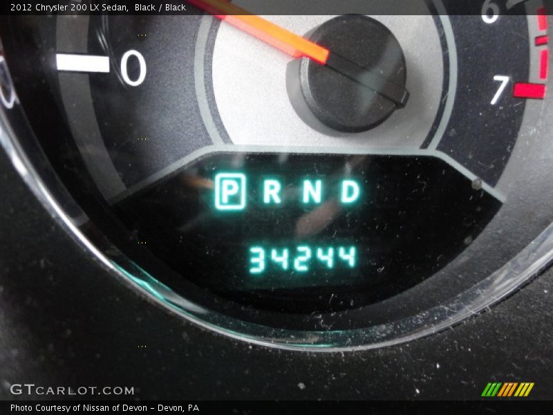 Black / Black 2012 Chrysler 200 LX Sedan