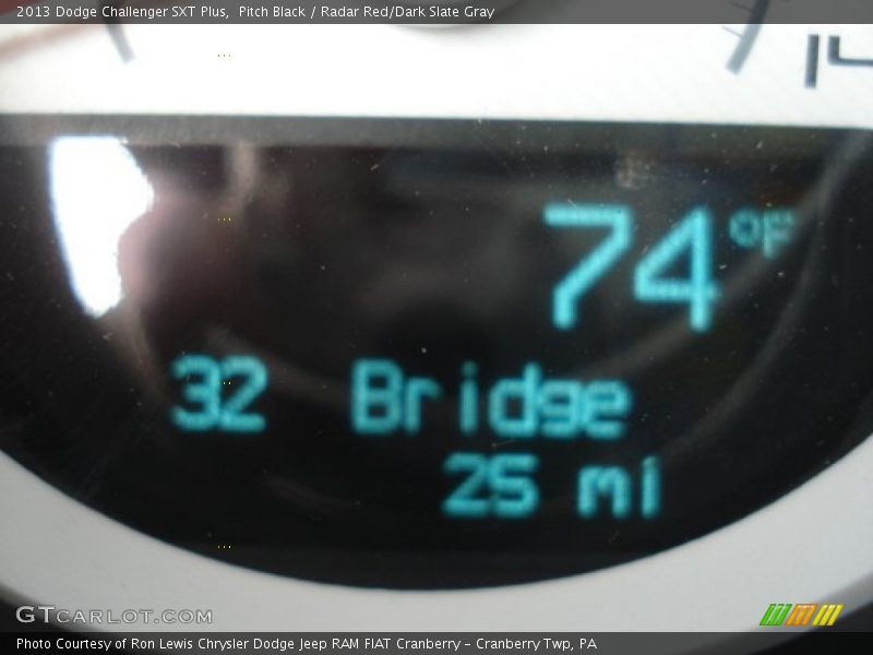 Pitch Black / Radar Red/Dark Slate Gray 2013 Dodge Challenger SXT Plus