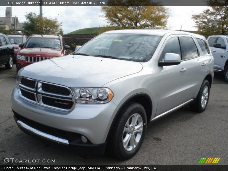 Bright Silver Metallic / Black 2013 Dodge Durango SXT AWD