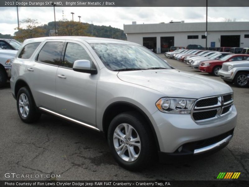 Bright Silver Metallic / Black 2013 Dodge Durango SXT AWD