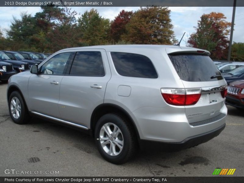 Bright Silver Metallic / Black 2013 Dodge Durango SXT AWD