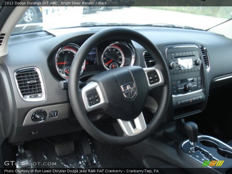 Bright Silver Metallic / Black 2013 Dodge Durango SXT AWD