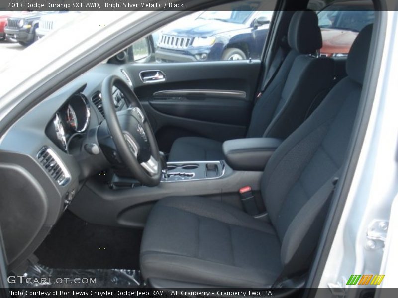 Bright Silver Metallic / Black 2013 Dodge Durango SXT AWD