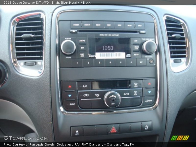 Bright Silver Metallic / Black 2013 Dodge Durango SXT AWD