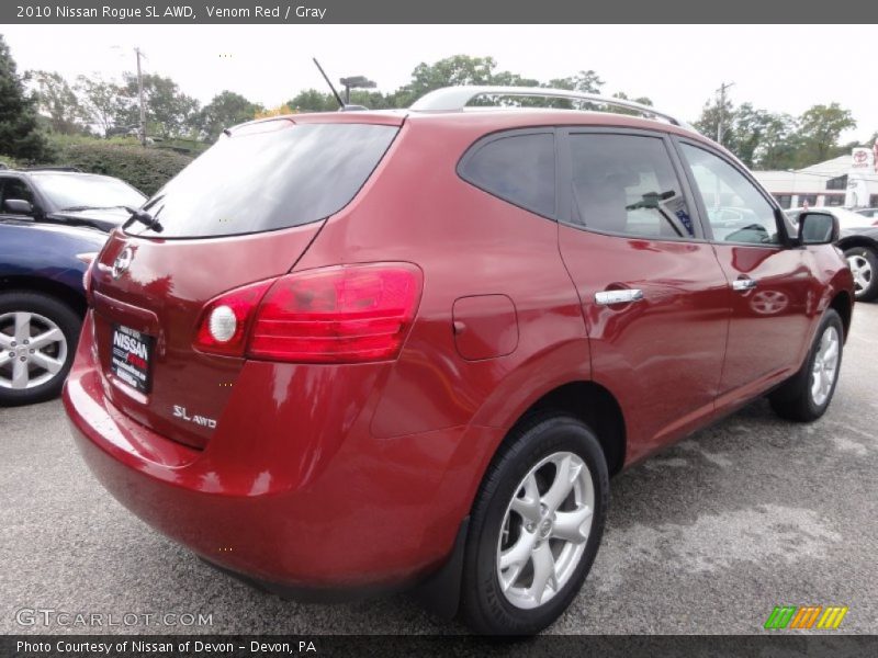 Venom Red / Gray 2010 Nissan Rogue SL AWD