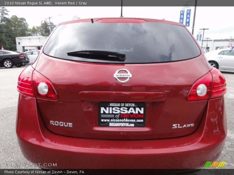 Venom Red / Gray 2010 Nissan Rogue SL AWD