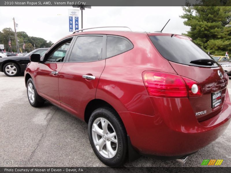 Venom Red / Gray 2010 Nissan Rogue SL AWD