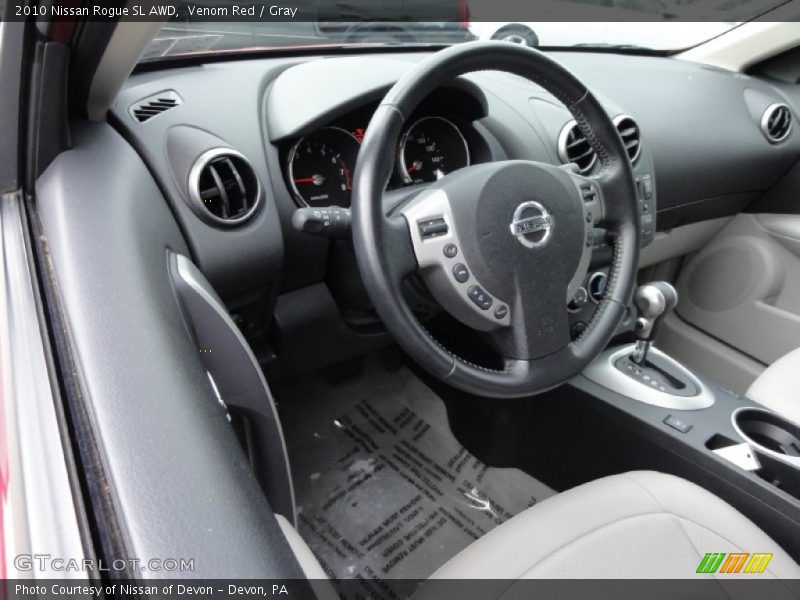 Venom Red / Gray 2010 Nissan Rogue SL AWD