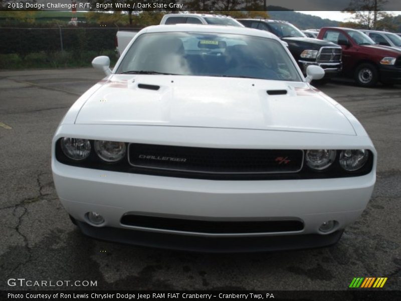 Bright White / Dark Slate Gray 2013 Dodge Challenger R/T