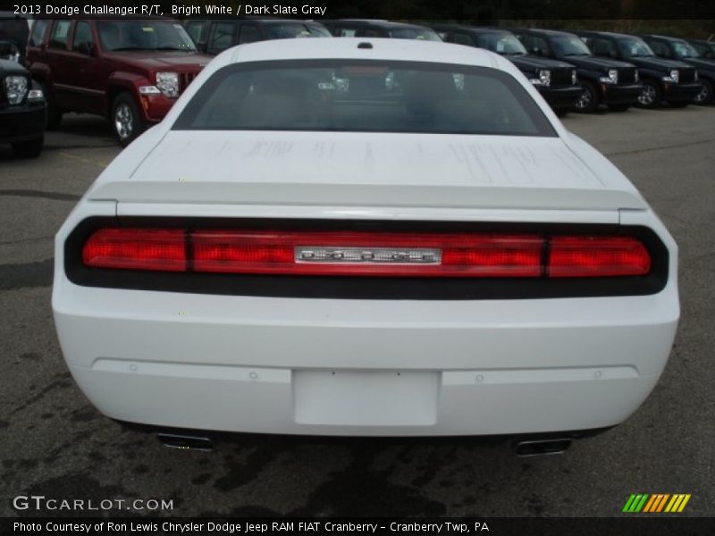 Bright White / Dark Slate Gray 2013 Dodge Challenger R/T