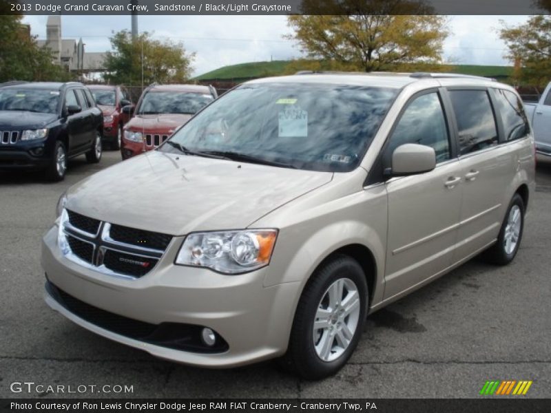 Sandstone / Black/Light Graystone 2013 Dodge Grand Caravan Crew