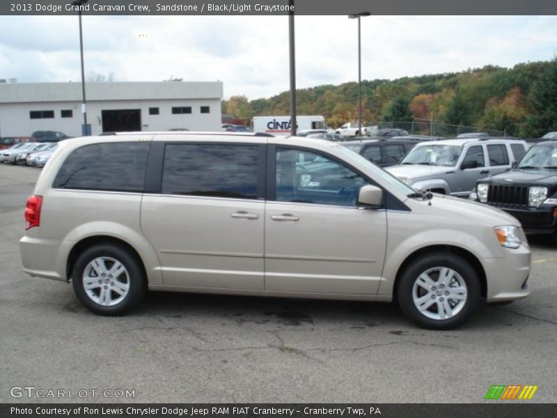 Sandstone / Black/Light Graystone 2013 Dodge Grand Caravan Crew
