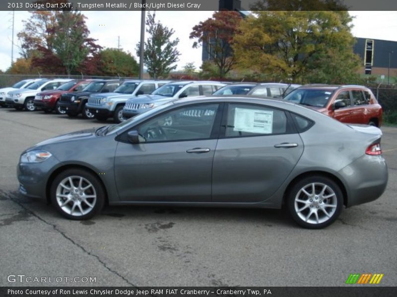 Tungsten Metallic / Black/Light Diesel Gray 2013 Dodge Dart SXT