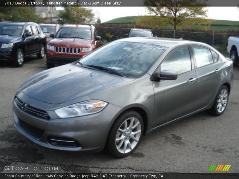 Tungsten Metallic / Black/Light Diesel Gray 2013 Dodge Dart SXT