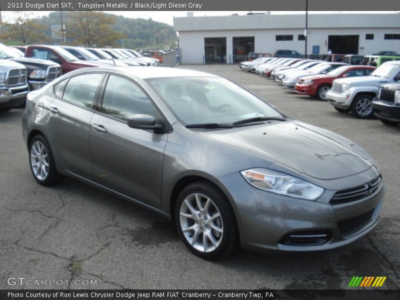 Tungsten Metallic / Black/Light Diesel Gray 2013 Dodge Dart SXT