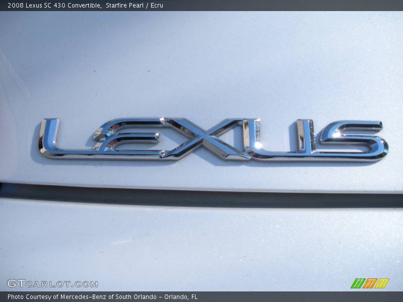Starfire Pearl / Ecru 2008 Lexus SC 430 Convertible
