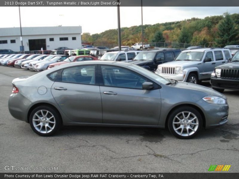 Tungsten Metallic / Black/Light Diesel Gray 2013 Dodge Dart SXT