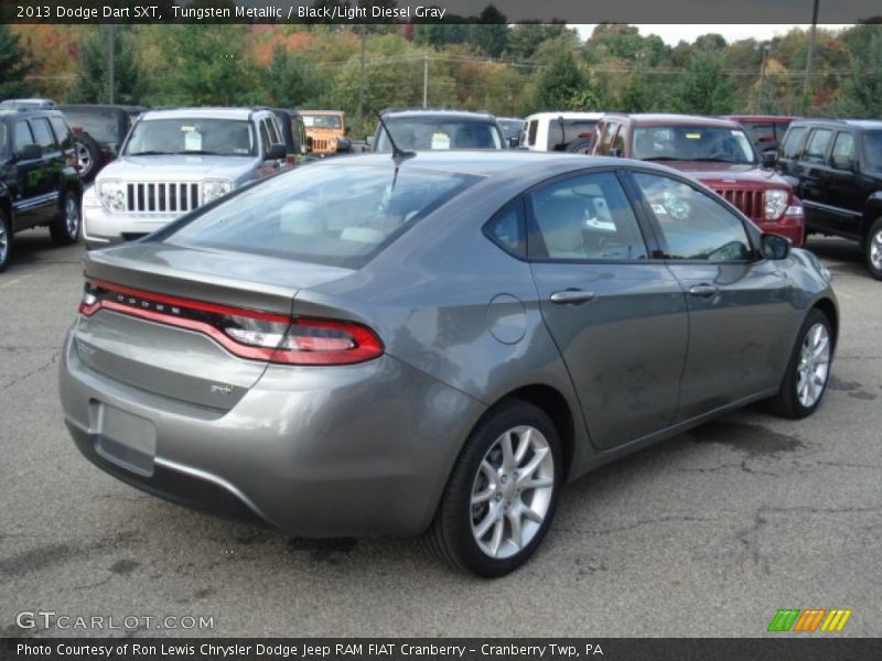 Tungsten Metallic / Black/Light Diesel Gray 2013 Dodge Dart SXT