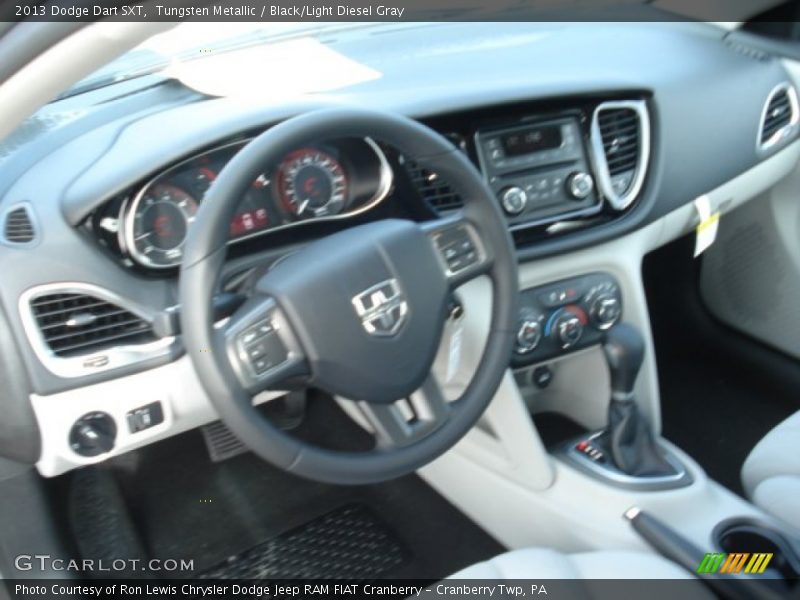 Tungsten Metallic / Black/Light Diesel Gray 2013 Dodge Dart SXT
