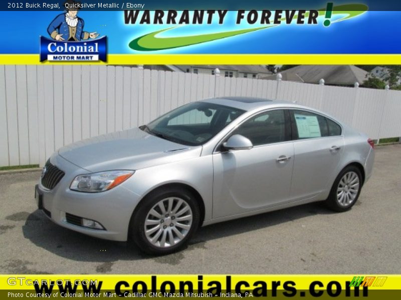 Quicksilver Metallic / Ebony 2012 Buick Regal